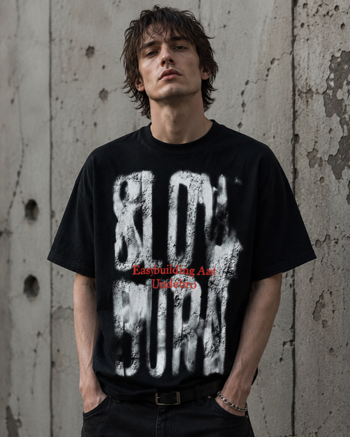American Retro Graffiti Design Printed T-Shirt