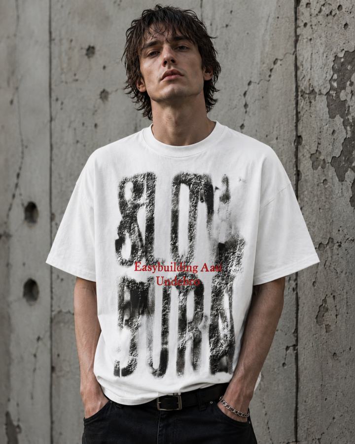 American Retro Graffiti Design Printed T-Shirt