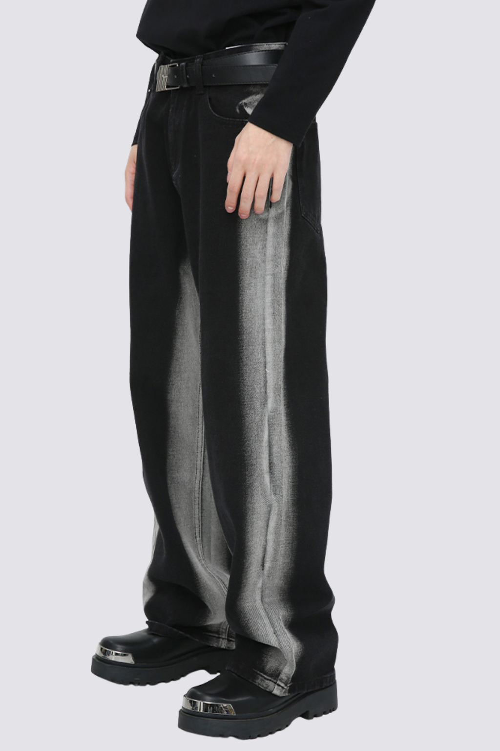 Grid Soul Straight Jeans